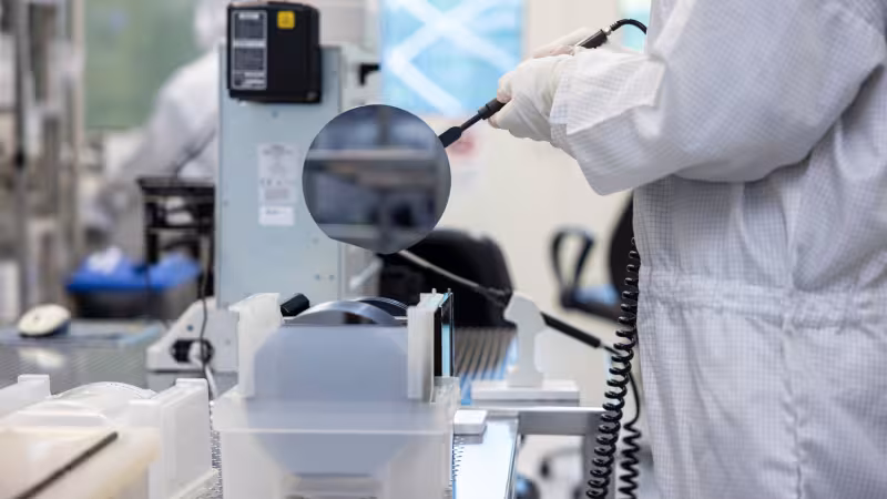 Silocin wafer check-up at VTT lab