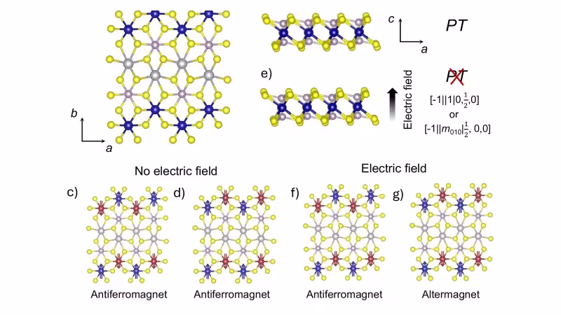 Figure from the paper “Electrical control of altermagnetism in a quasi-1D magnet”